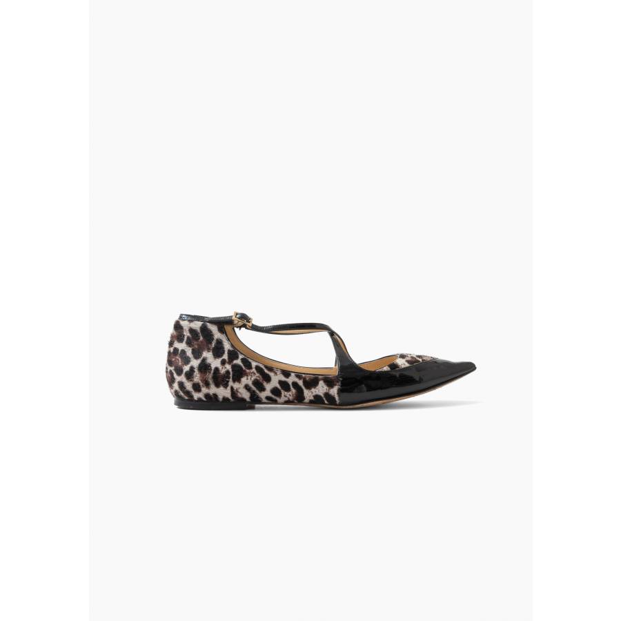 Leopard print ballerinas