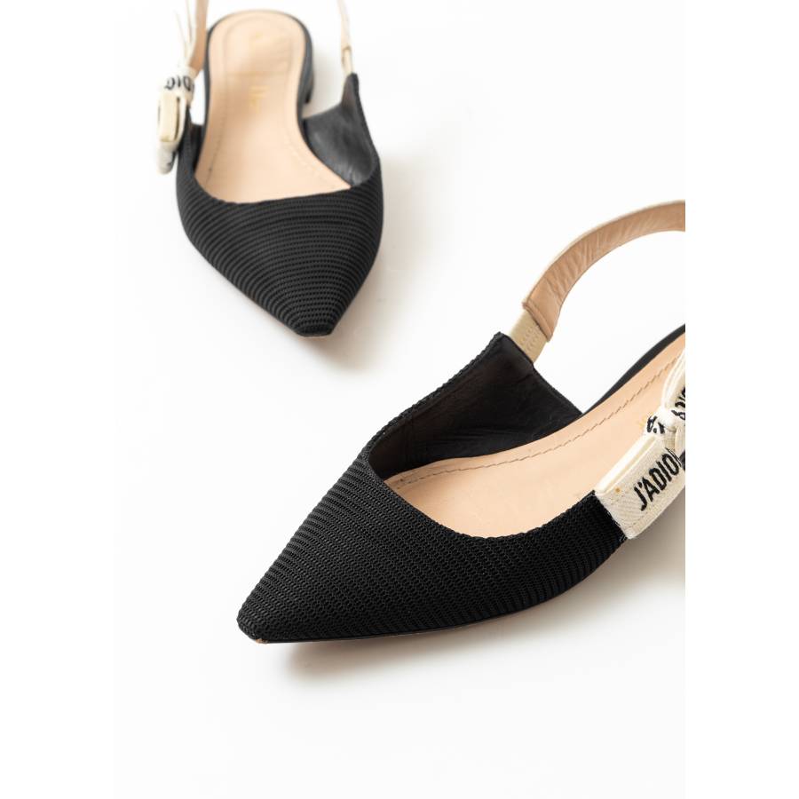 Black J'Adior slingback ballerinas