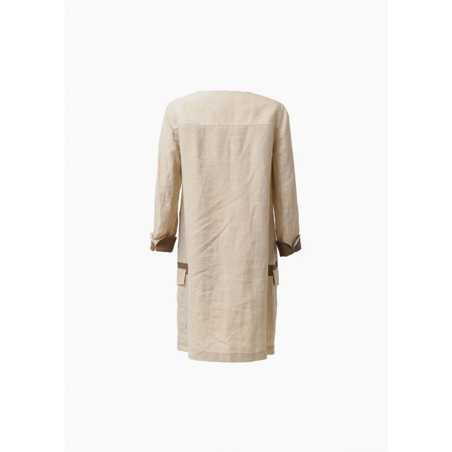 Robe tunique beige