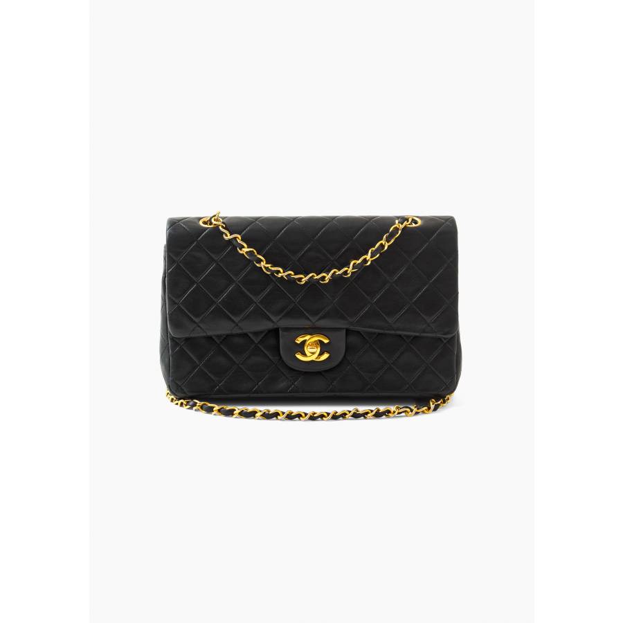 Timeless vintage 25 en cuir d’agneau noir