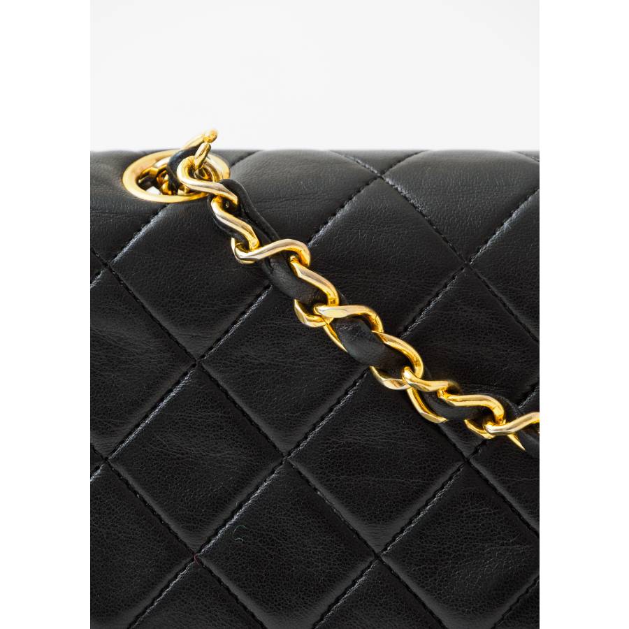 Timeless vintage 25 en cuir d’agneau noir