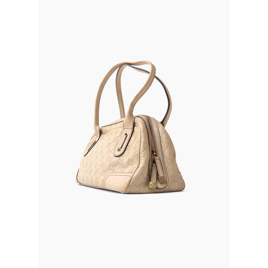 Princy Boston Tasche aus GG-Leder in Beige