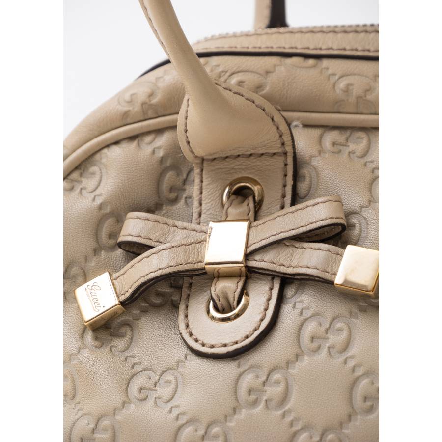 Princy Boston Tasche aus GG-Leder in Beige