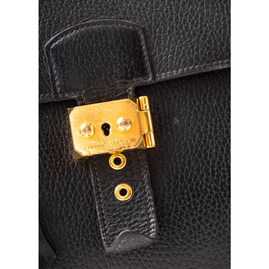 Porte-documents Sac à dépêches en cuir noir