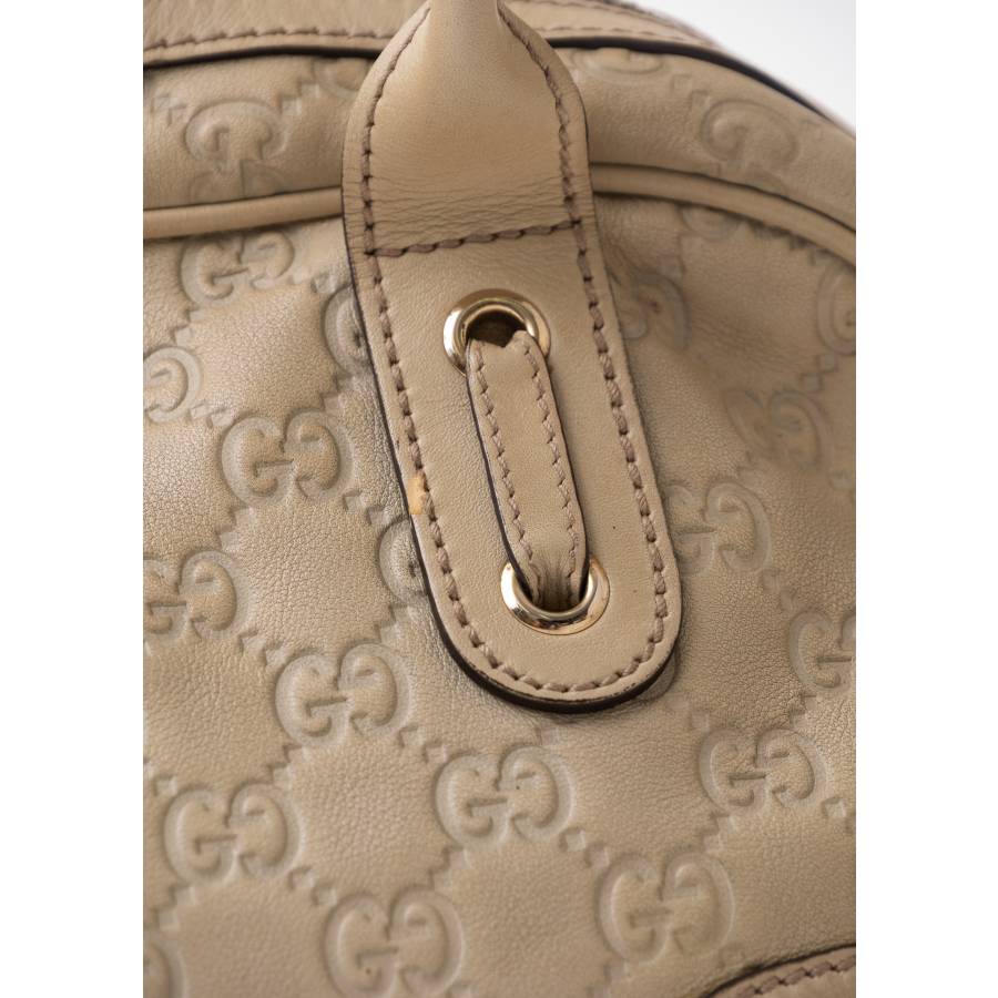 Princy Boston Tasche aus GG-Leder in Beige