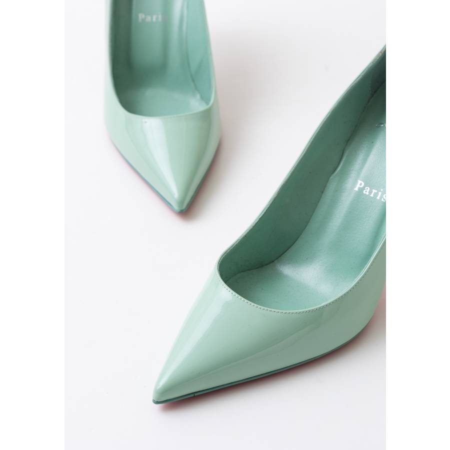 Kate pumps in mint green patent leather