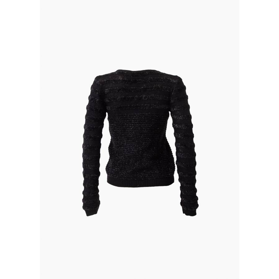 Pull noir en laine vierge