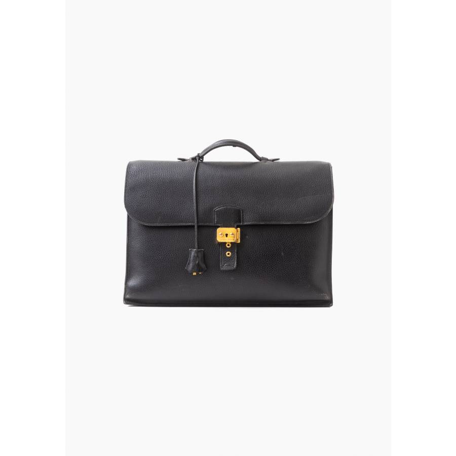 Porte-documents Sac à dépêches en cuir noir