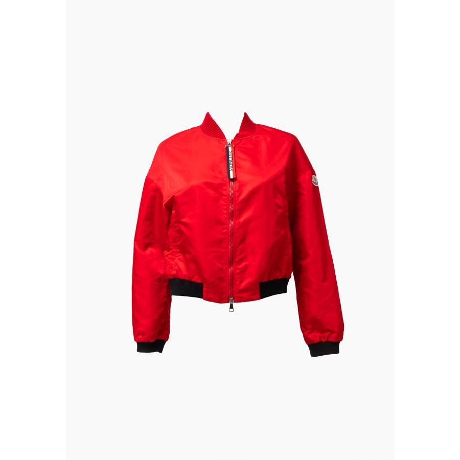 Short red bomber