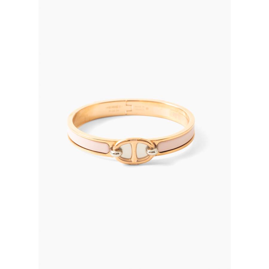 Bracelet Mini Clic Chaîne d'Ancre rose candeur