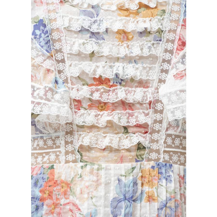 Kurzes Kleid Bowie mit Blumendruck