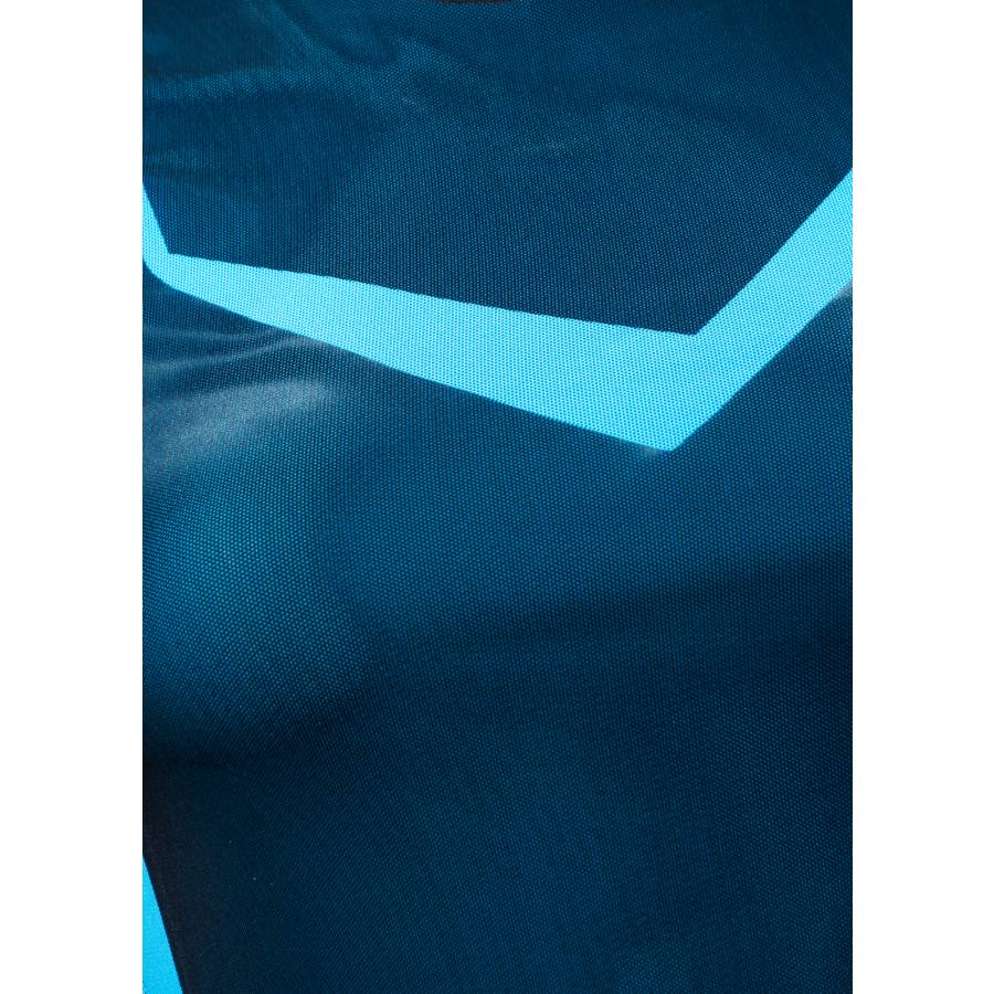 Top abstrait en tulle stretch