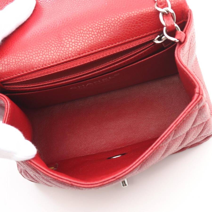 Timeless Single Flap en cuir rouge