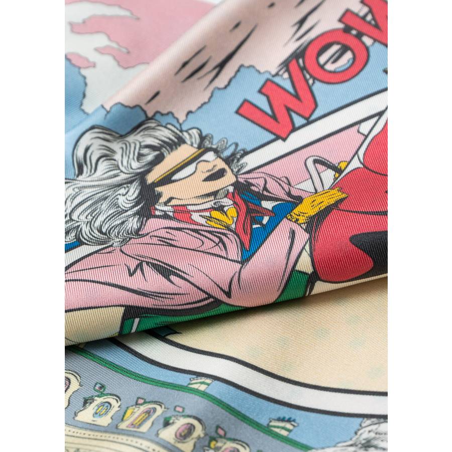 Echarpe en soie "Le Premier Champ Wow"