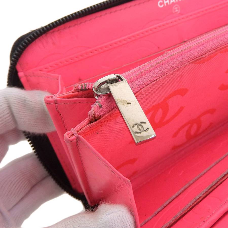 Portefeuille Cambon en cuir noir