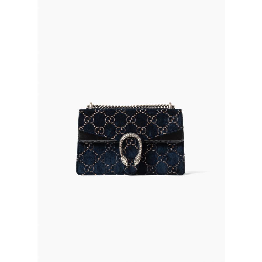 Dionysus bag in navy blue velvet