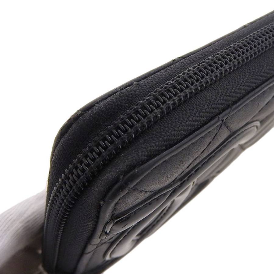 Portefeuille Cambon en cuir noir