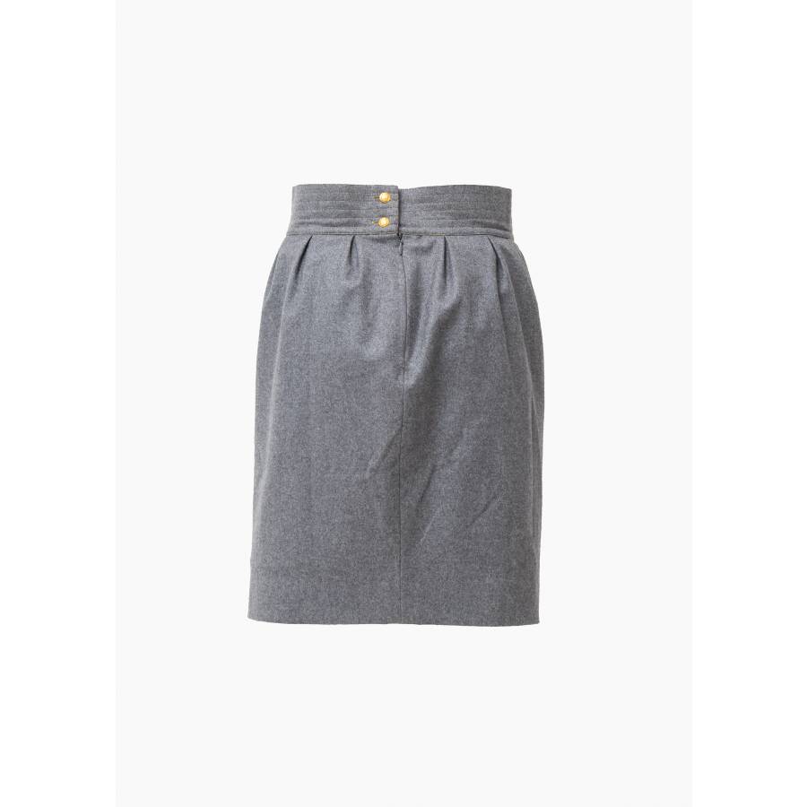 Jupe en laine grise