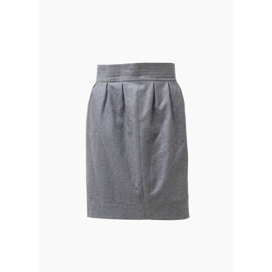 Jupe en laine grise