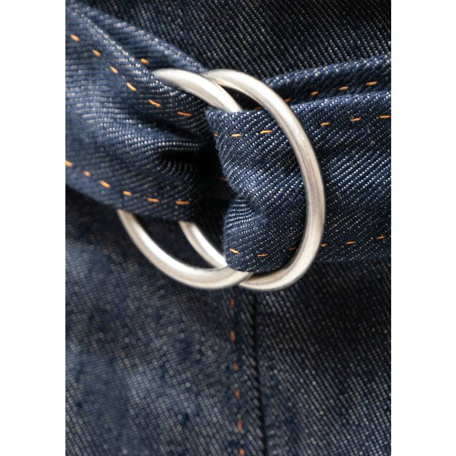 Jupe en lin effet jean