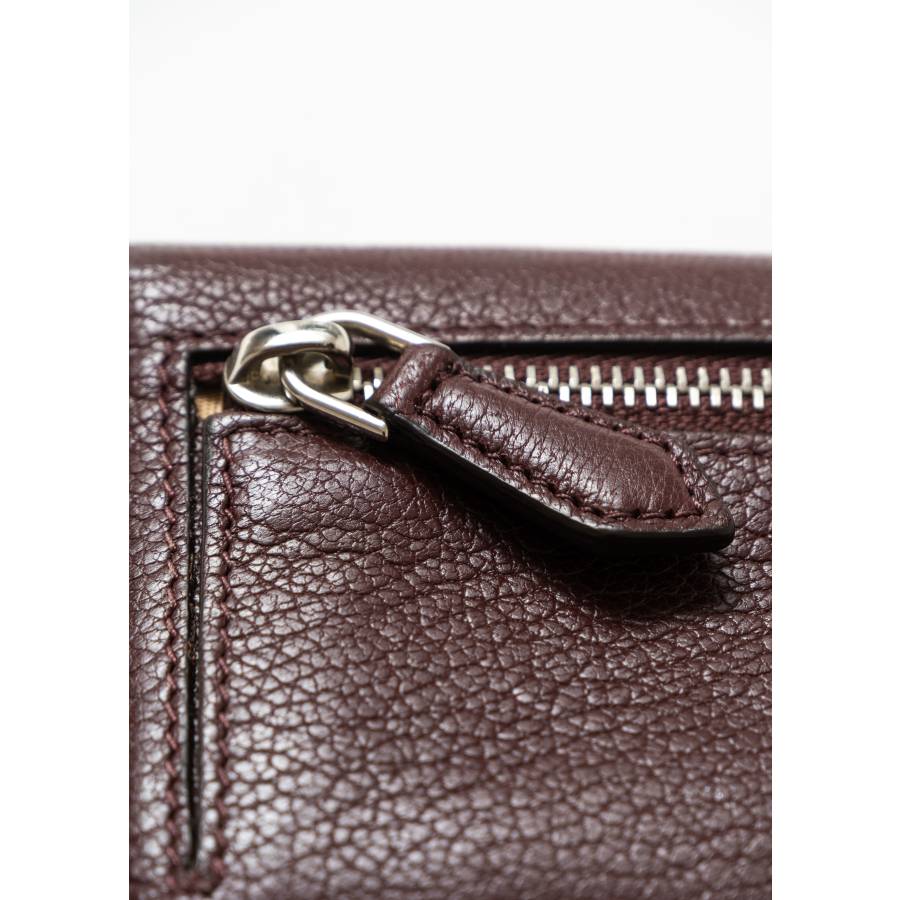 Porte-cartes bordeaux