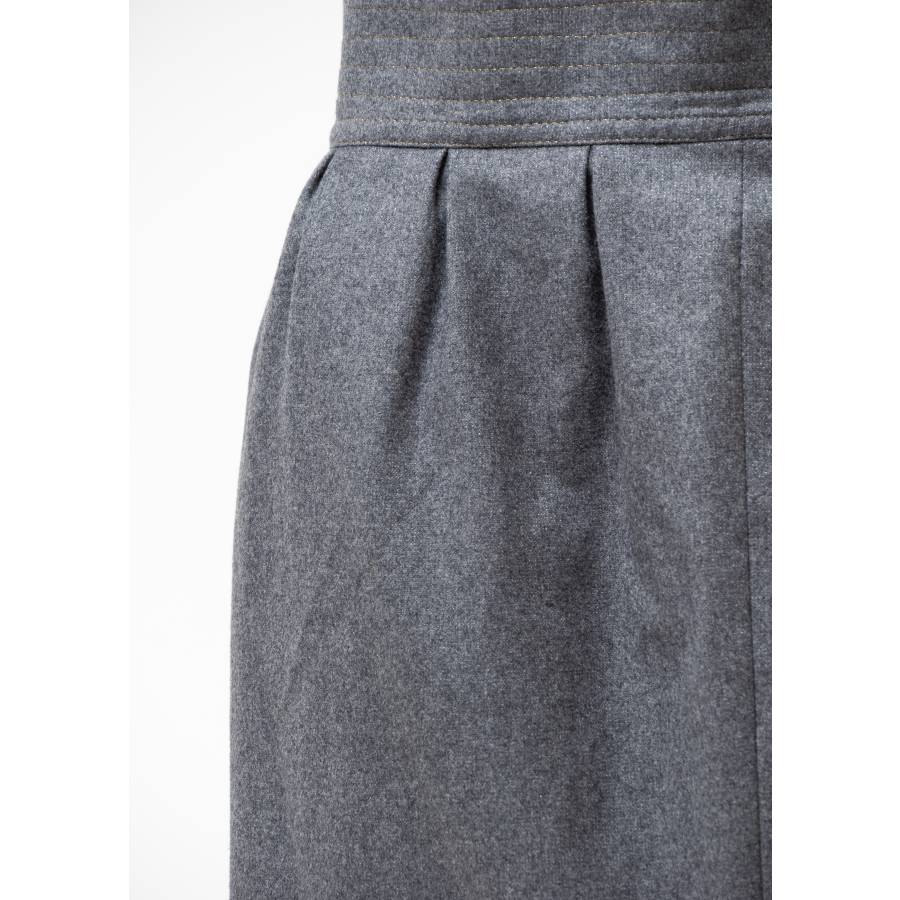 Jupe en laine grise