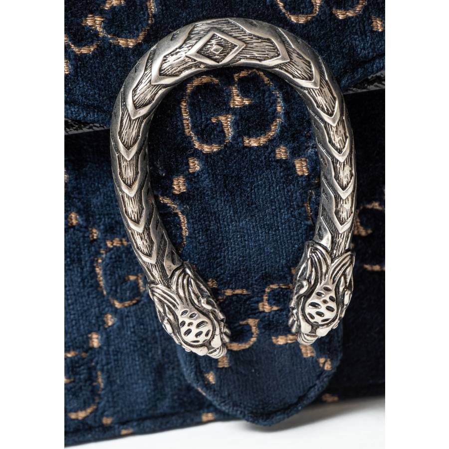 Dionysus bag in navy blue velvet