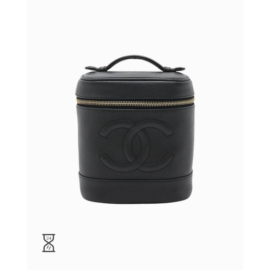 Vanity CC en cuir noir