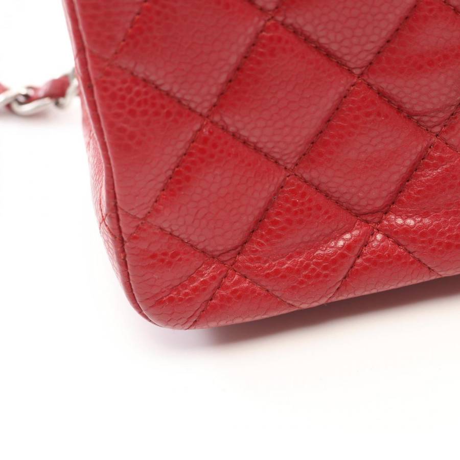 Timeless Single Flap en cuir rouge