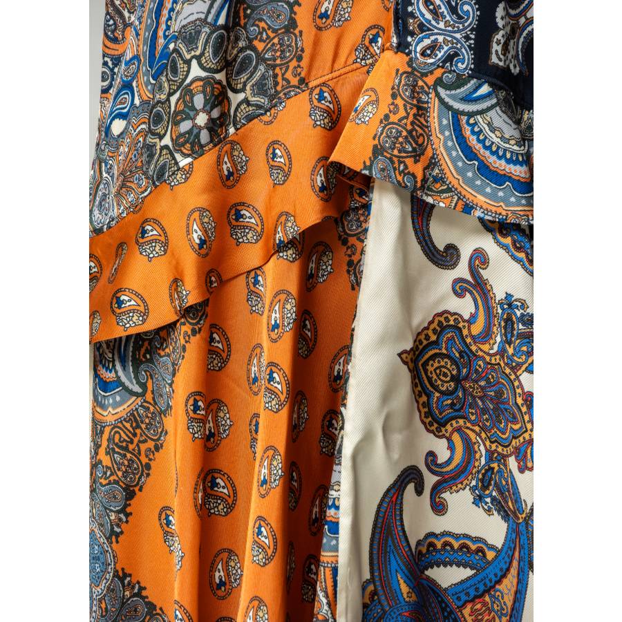 Robe longue imprimé foulard