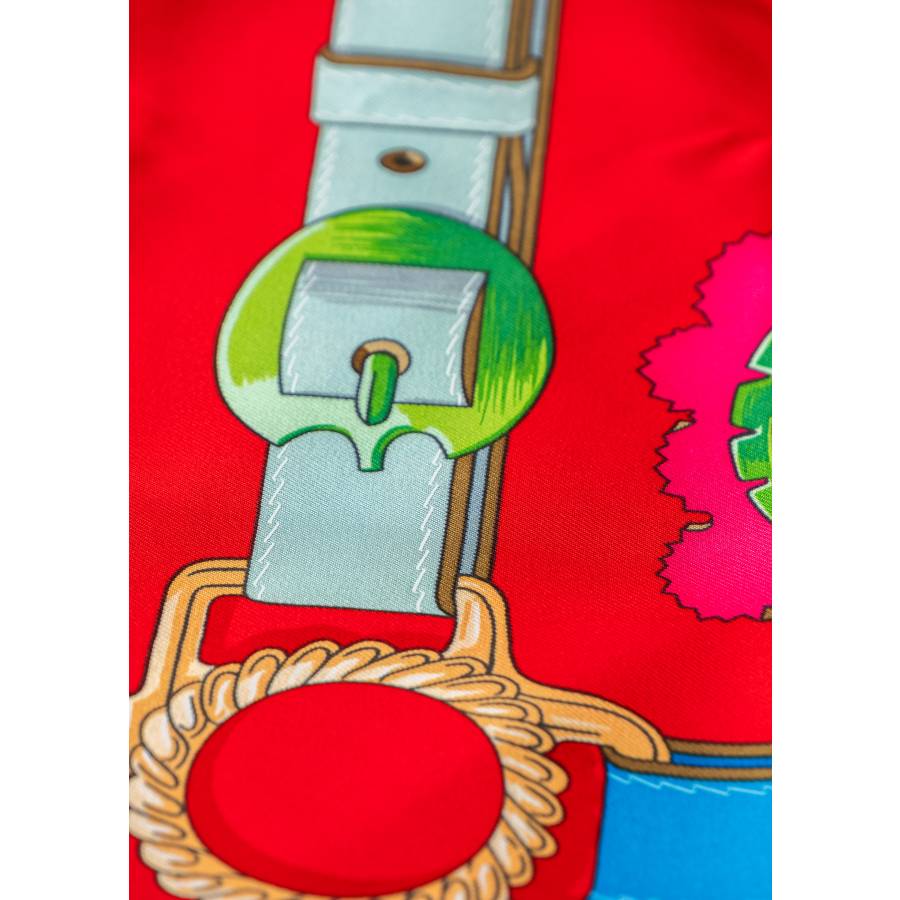 Carré en soie « Cuivrerie Rouge »