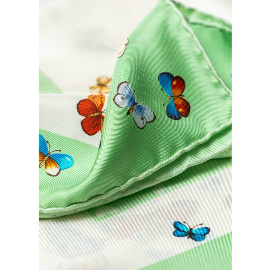 Silk “Papillon” square