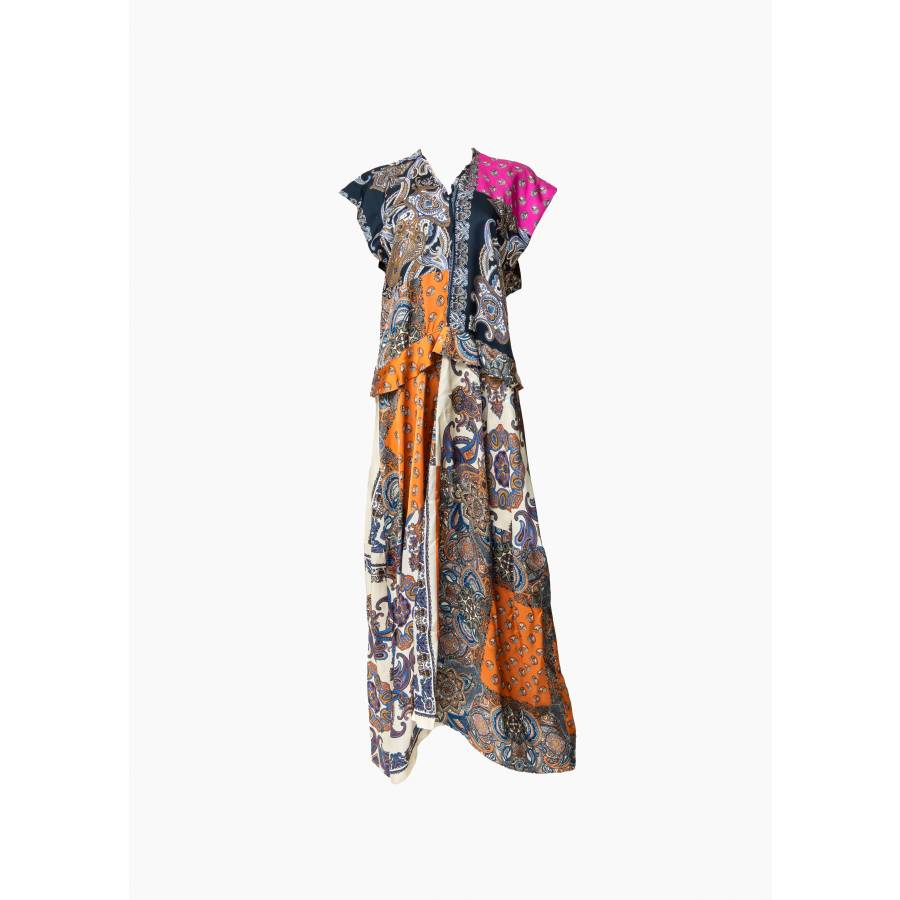 Robe longue imprimé foulard