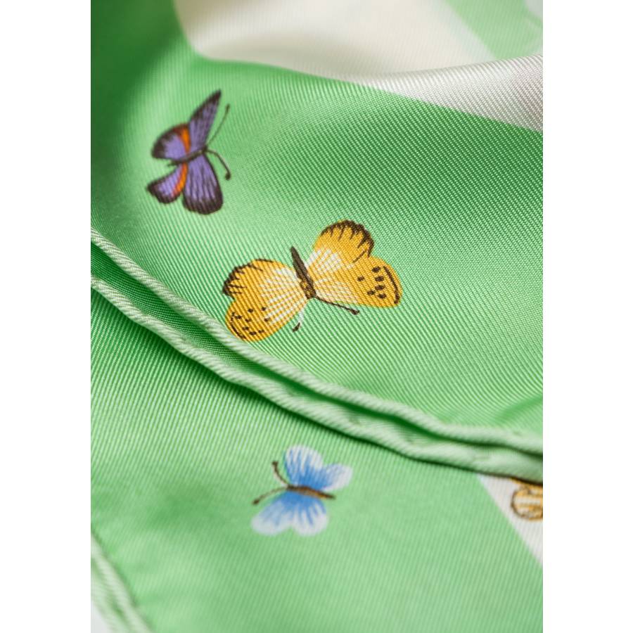 Silk “Papillon” square