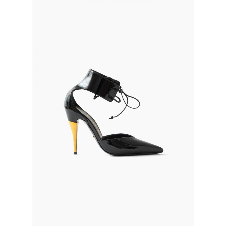Escarpins en cuir vernis noir