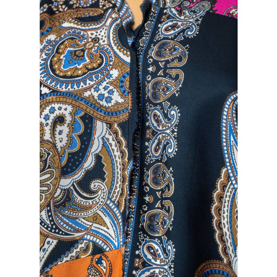 Robe longue imprimé foulard