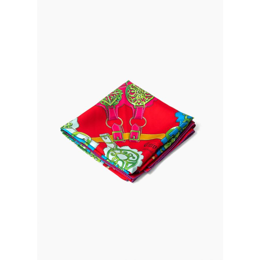 Carré en soie « Cuivrerie Rouge »