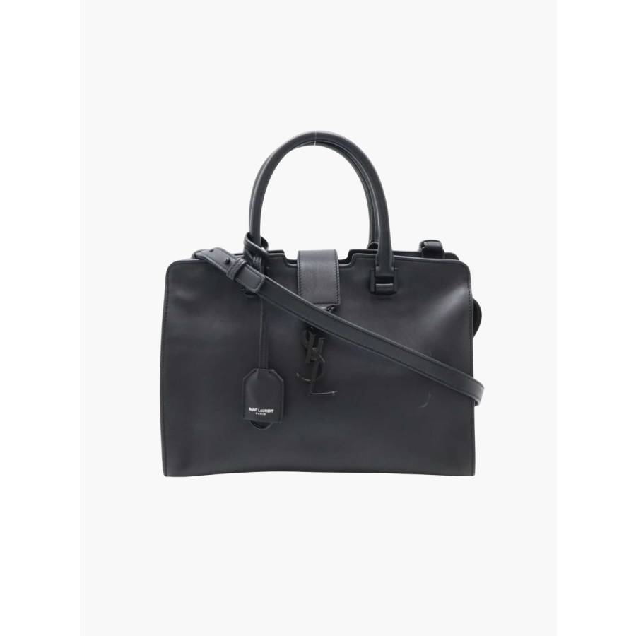 Cabas Baby en cuir noir