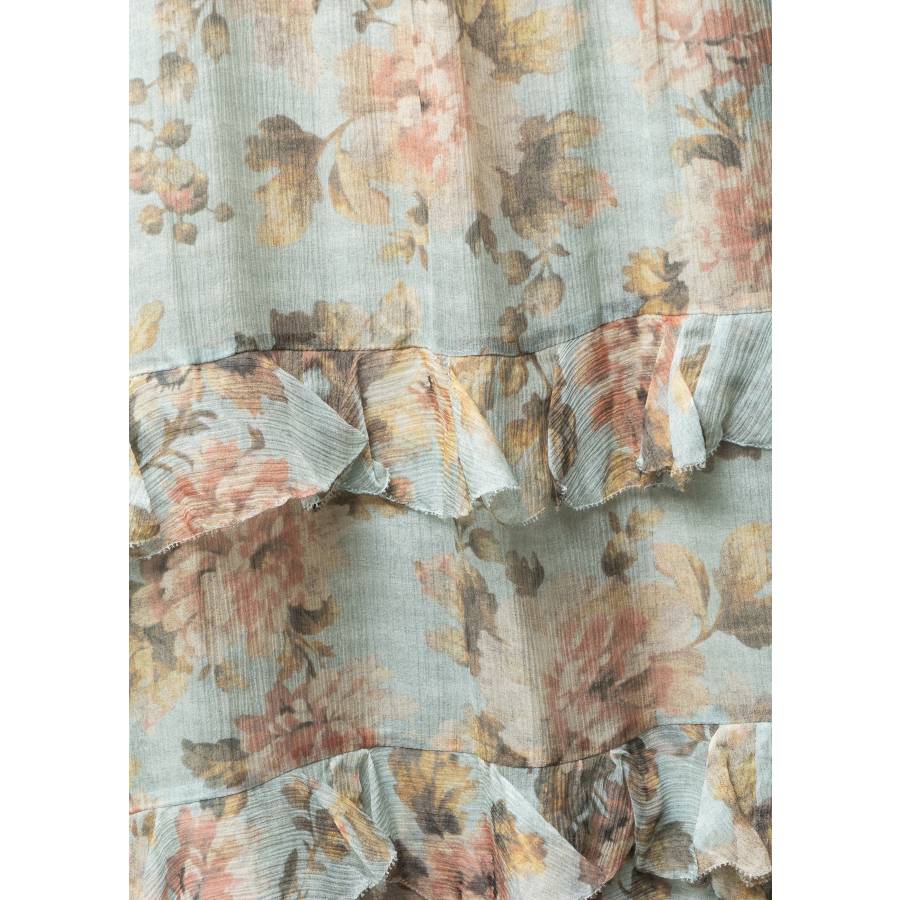 Robe en soie fluide à fines bretelles