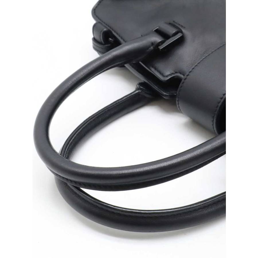 Cabas Baby en cuir noir