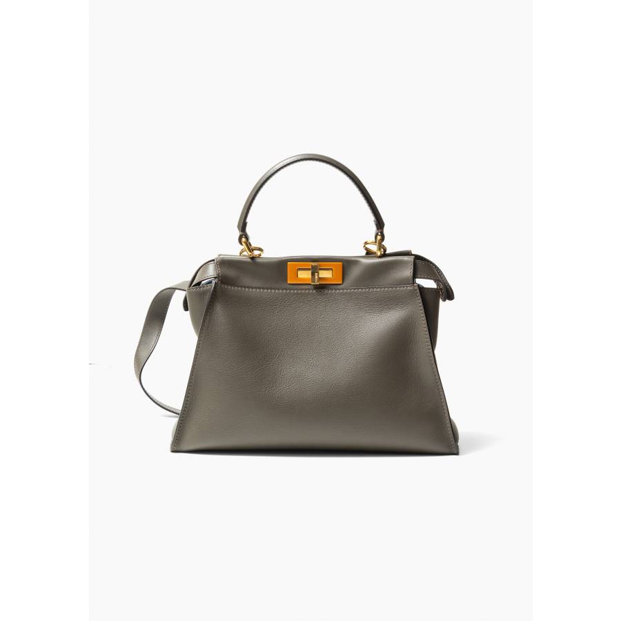 Sac Peekaboo Soft moyen format en cuir de veau gris