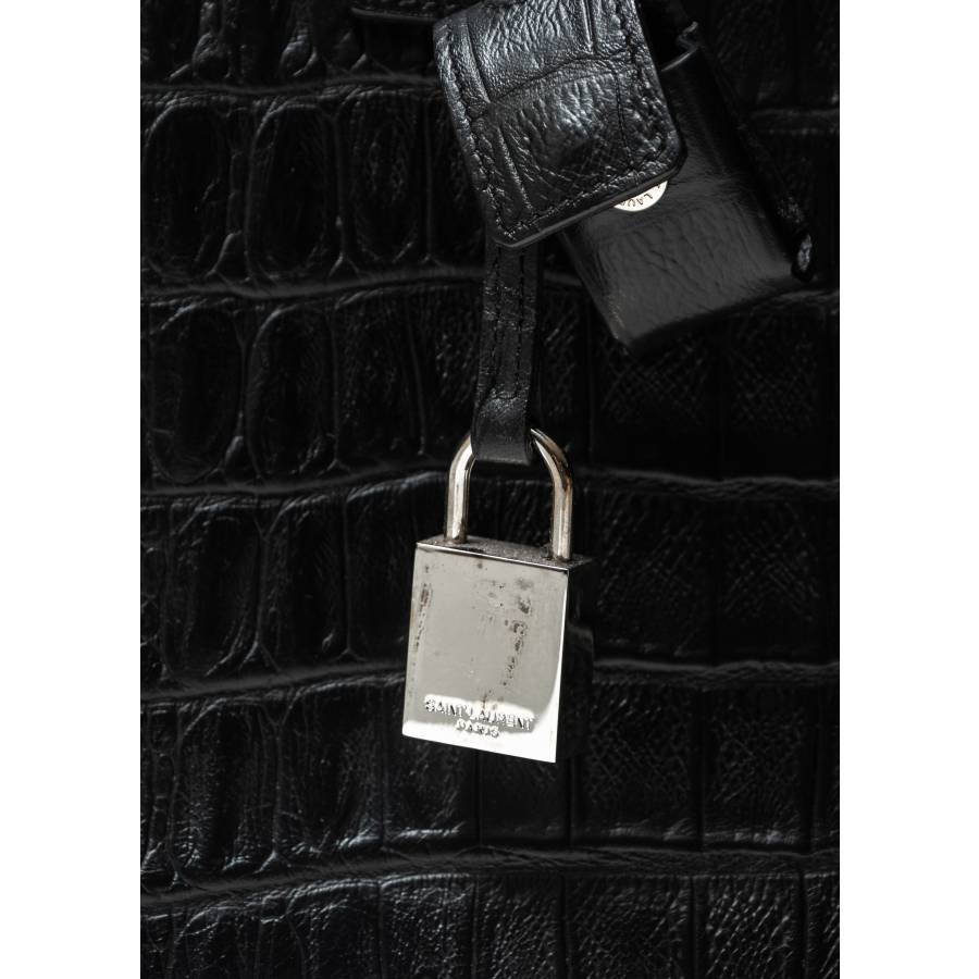 Sac de Jour Baby en cuir embossé crocodile