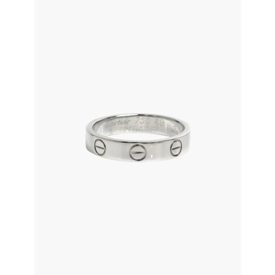 Bague Love petit modèle en or blanc