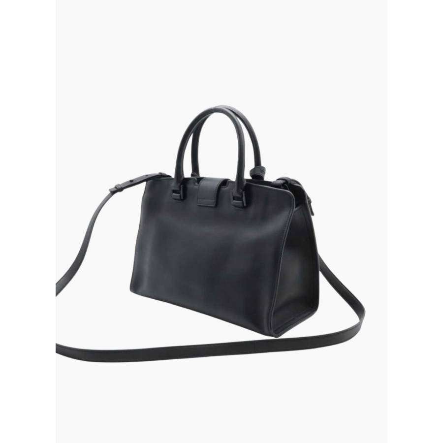 Cabas Baby en cuir noir