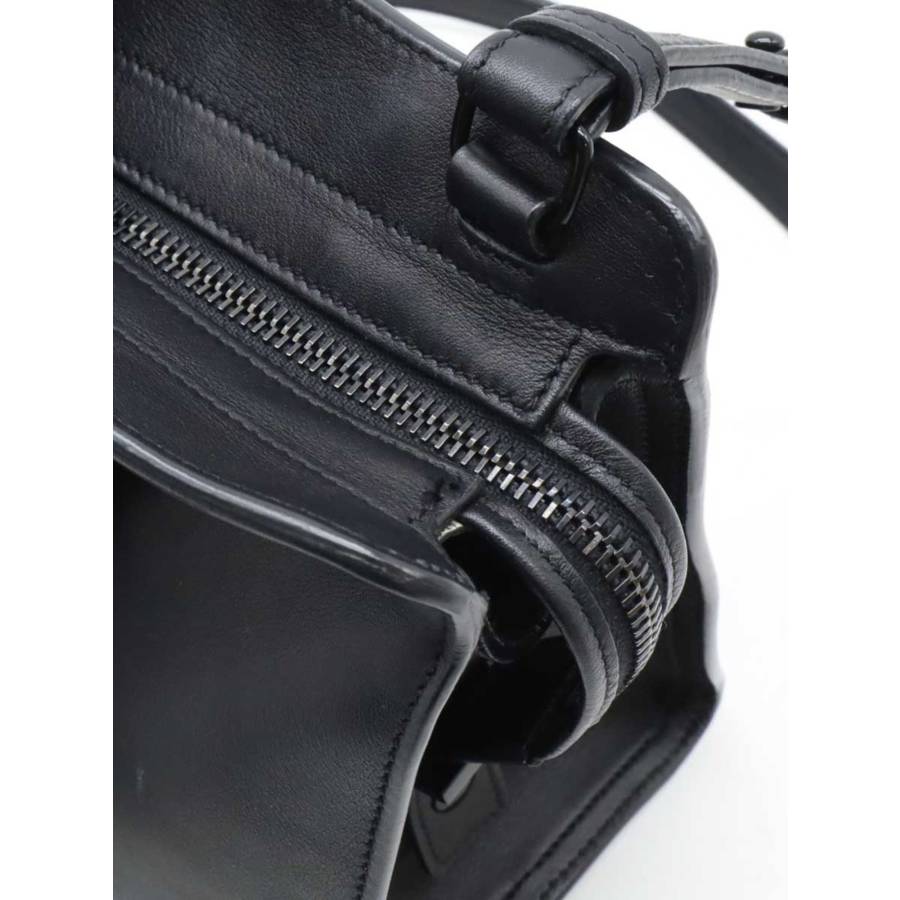 Cabas Baby en cuir noir