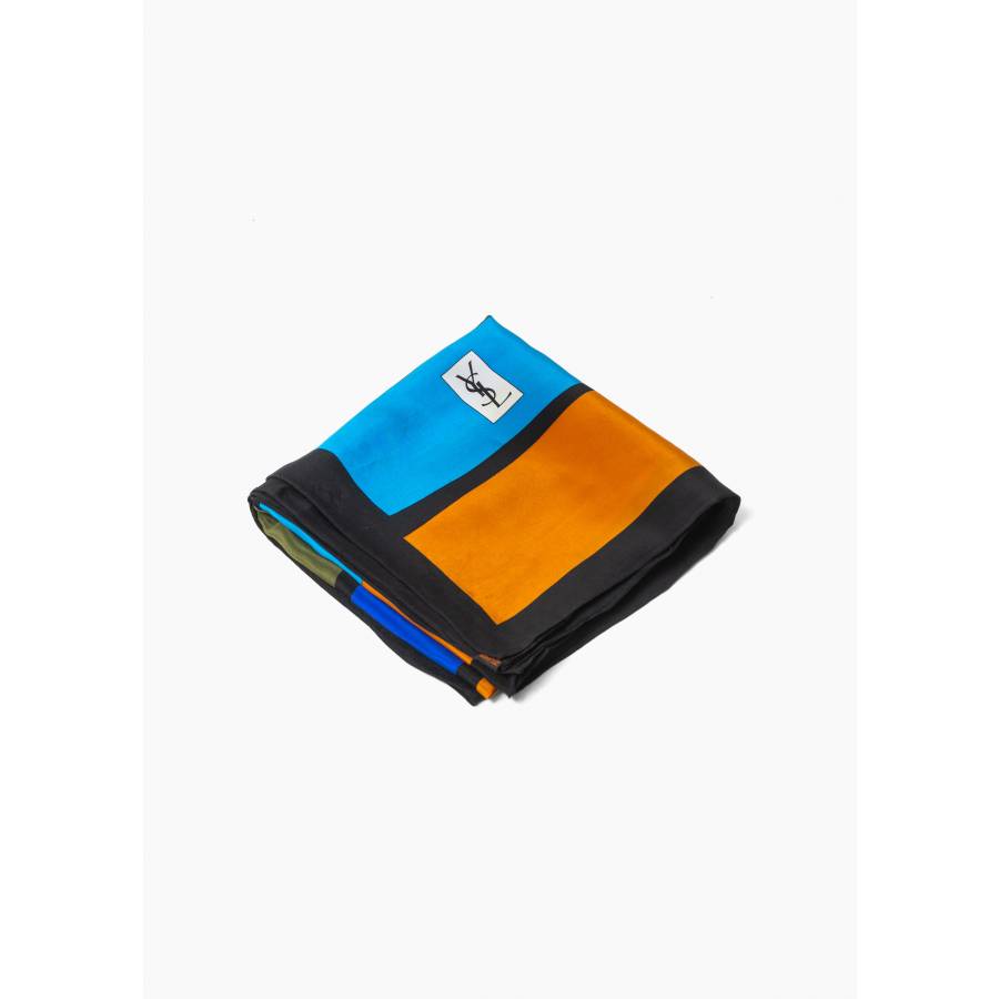 Foulard en soie multicolore