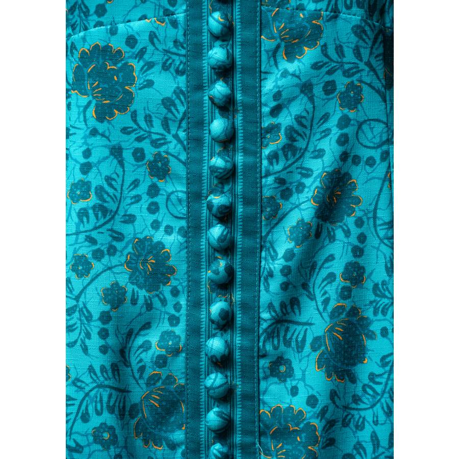 Robe Lulu Aline Mini en coton et lin