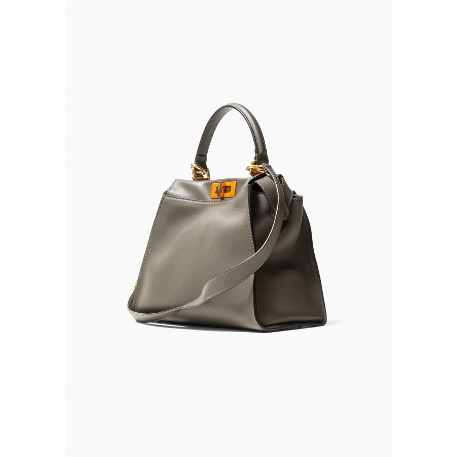 Sac Peekaboo Soft moyen format en cuir de veau gris