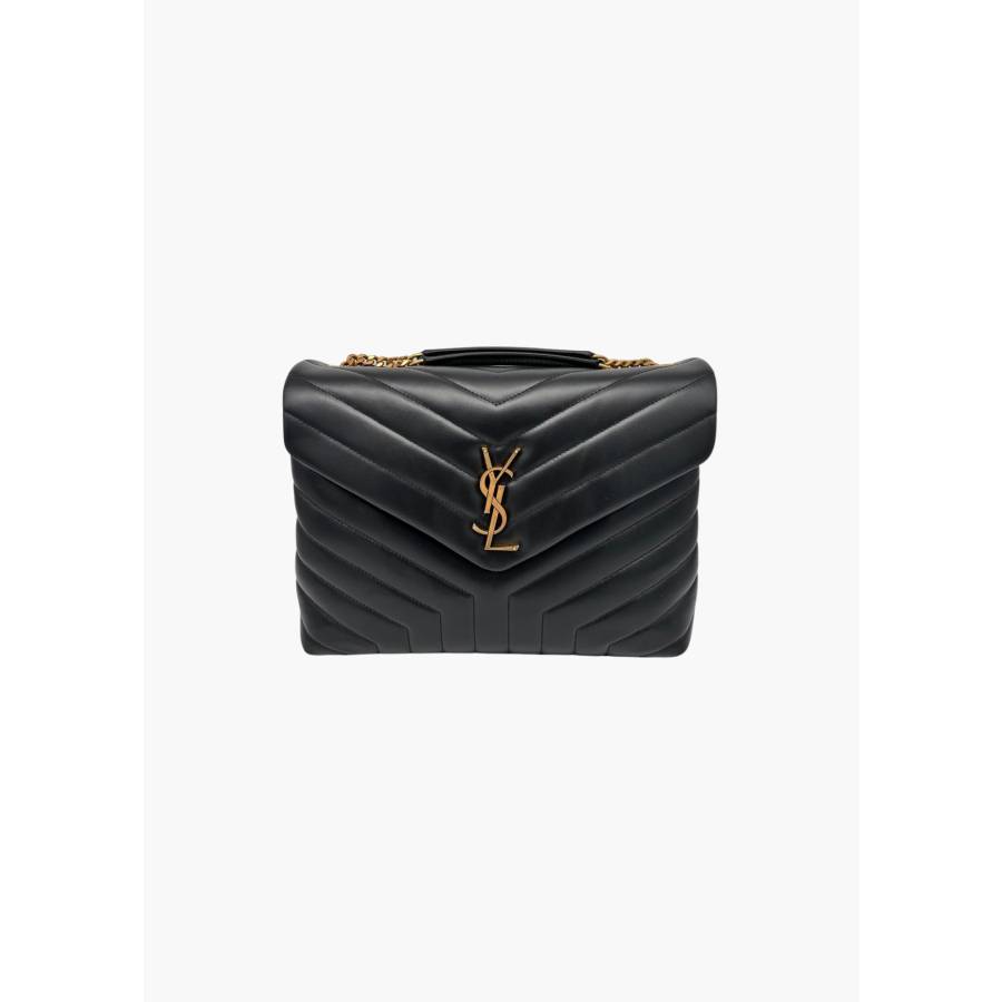 Sac Loulou en cuir noir medium