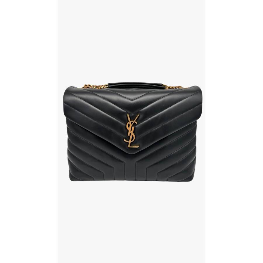 Sac Loulou en cuir noir medium